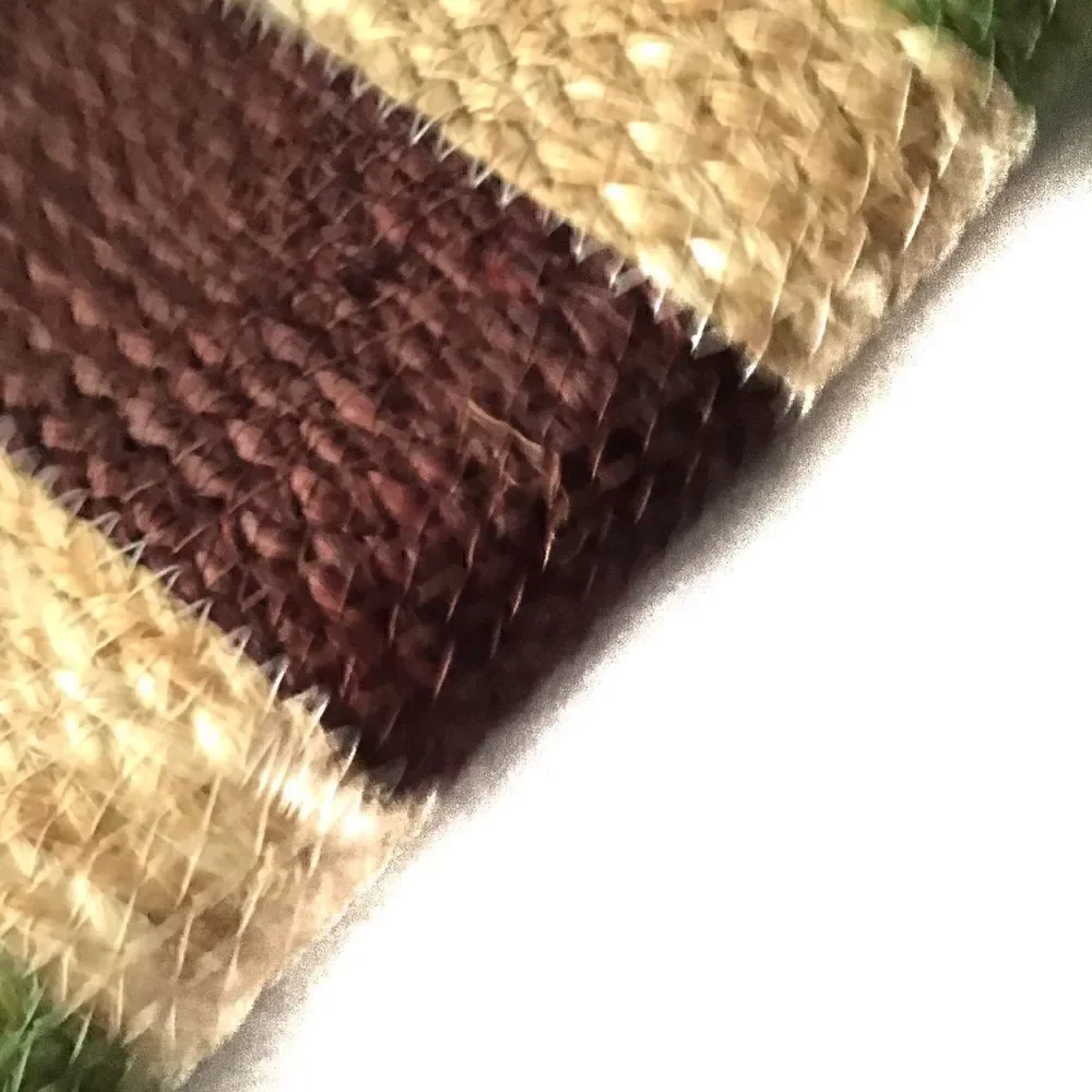 Vintage Dyed Woven Straw Hand Bag